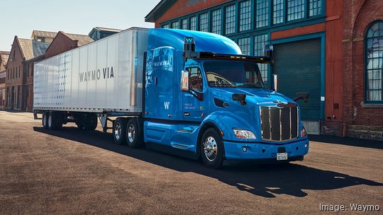 A Waymo truck