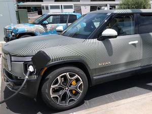 Rivian trucks