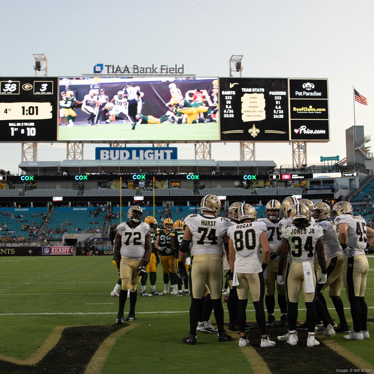 Displaced by Hurricane Ida, Saints set up shop at Cowboys stadium