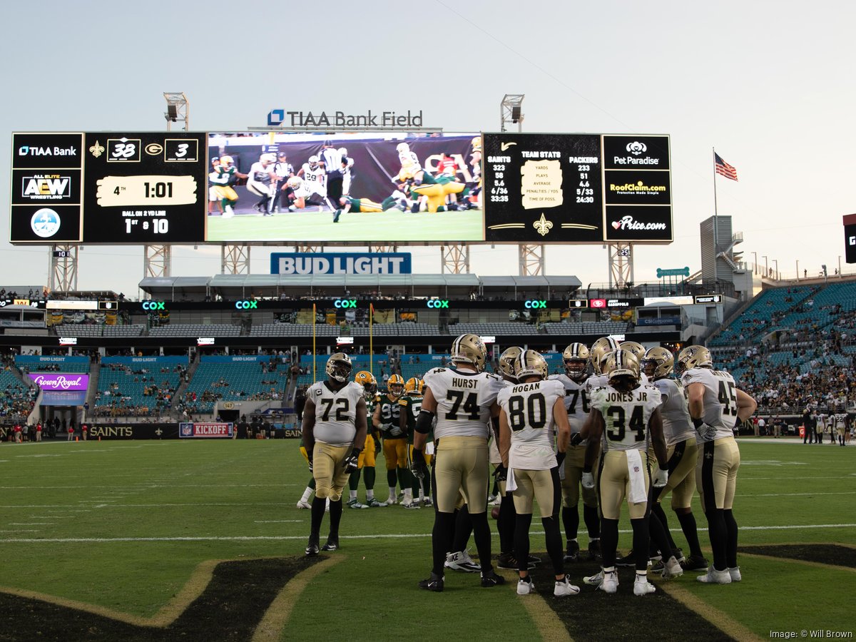 Packers-Saints to be played at Jacksonville's TIAA Bank Field in Week 1