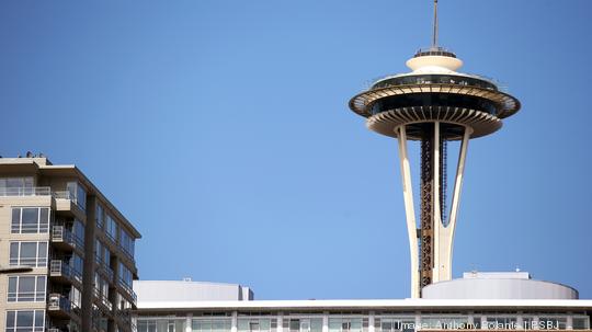 Space Needle and Belltown condos in Seattle