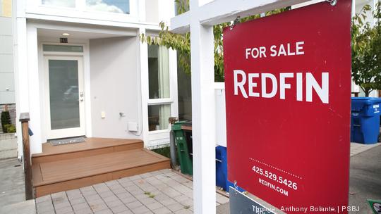 RedFin for sale sign in Seattle