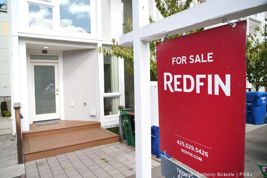 RedFin for sale sign in Seattle