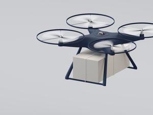 Flying Drone carry express packages