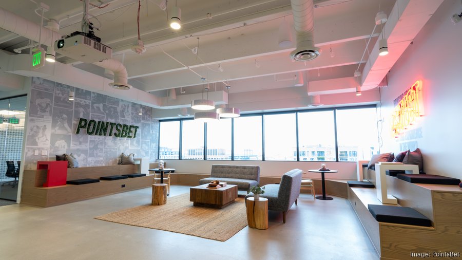 Inside PointsBet's new Denver HQ, which includes a 'dugout' overlooking