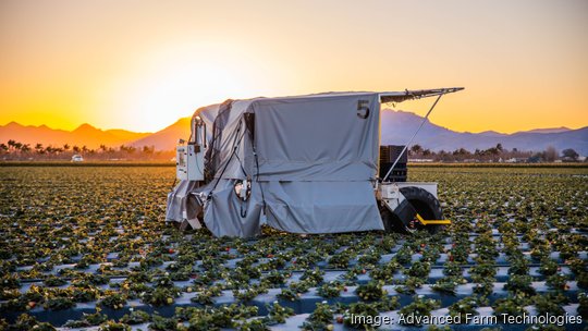 Advanced Farm Technologies strawberry picker