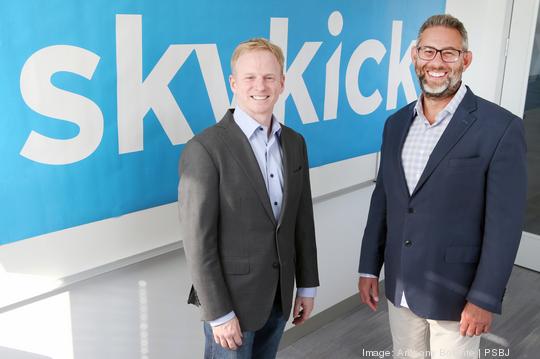 SkyKick co-CEOs Todd Schwartz and Evan Richman in Seattle