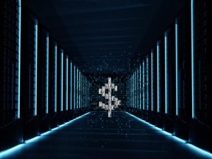 Data Centers Money Illustration