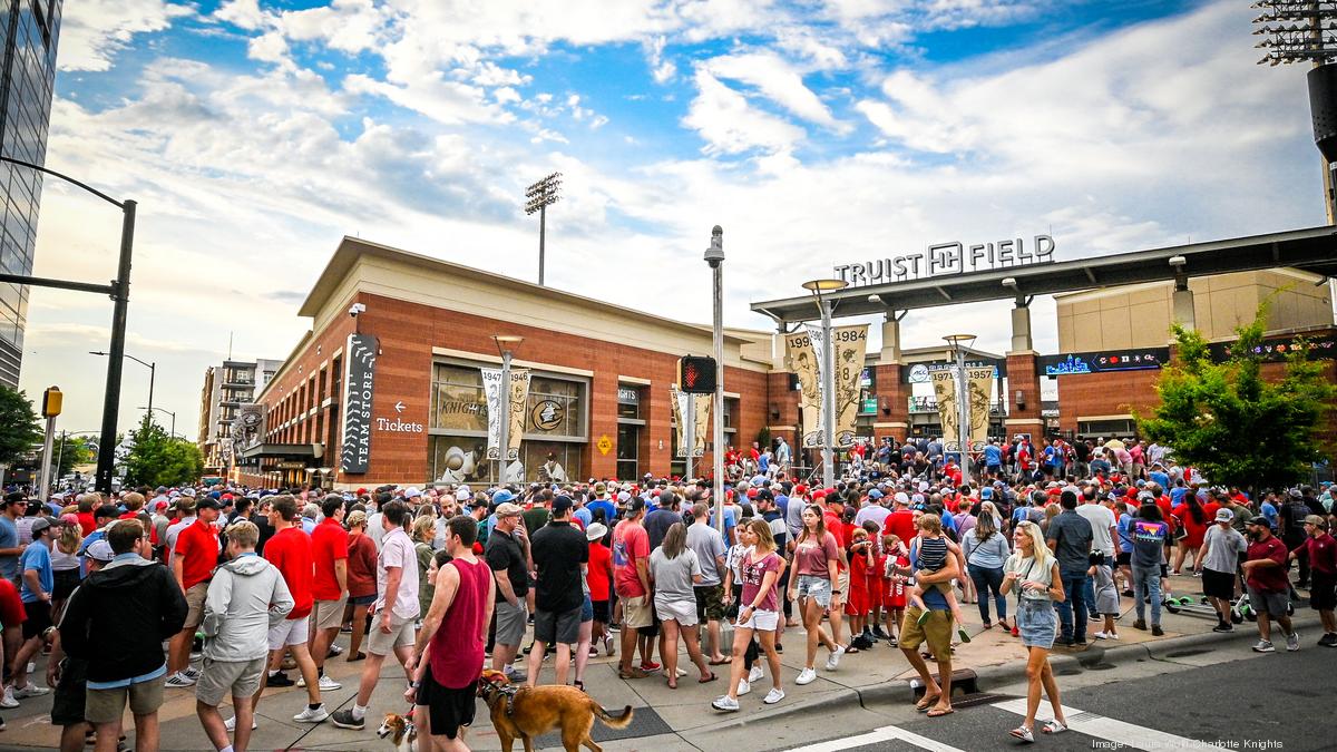 Truist Field, home of the AAA minor league Charlotte Knights baseball team,  in downtown Charlotte, North Carolina Stock Photo - Alamy