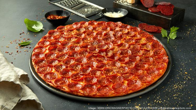 Donatos' pepperoni pizza, which features over 100 slices of pepperoni