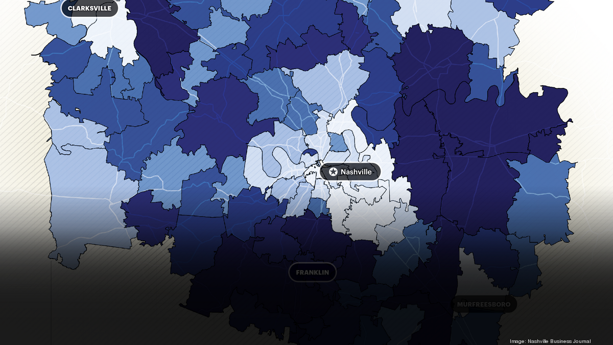 These are the Nashvillearea ZIP codes people are moving to the most