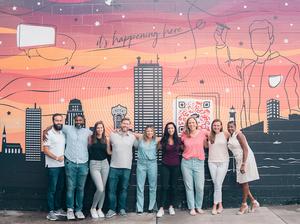 43North unveils a celebratory, interactive mural loaded with giveaways