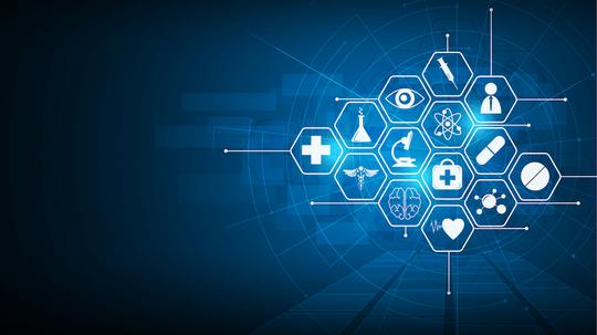 health care icon pattern medical innovation concept background design