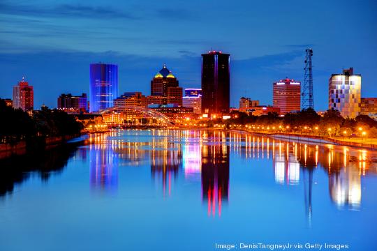 Downtown Rochester, New York Skyline