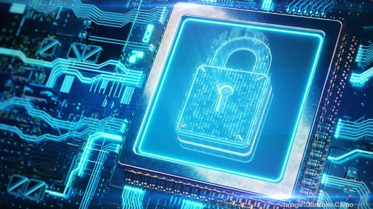 Digital security lock on circuit board