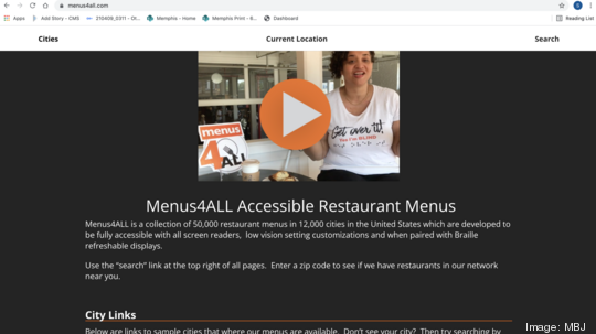 Menus4ALL website