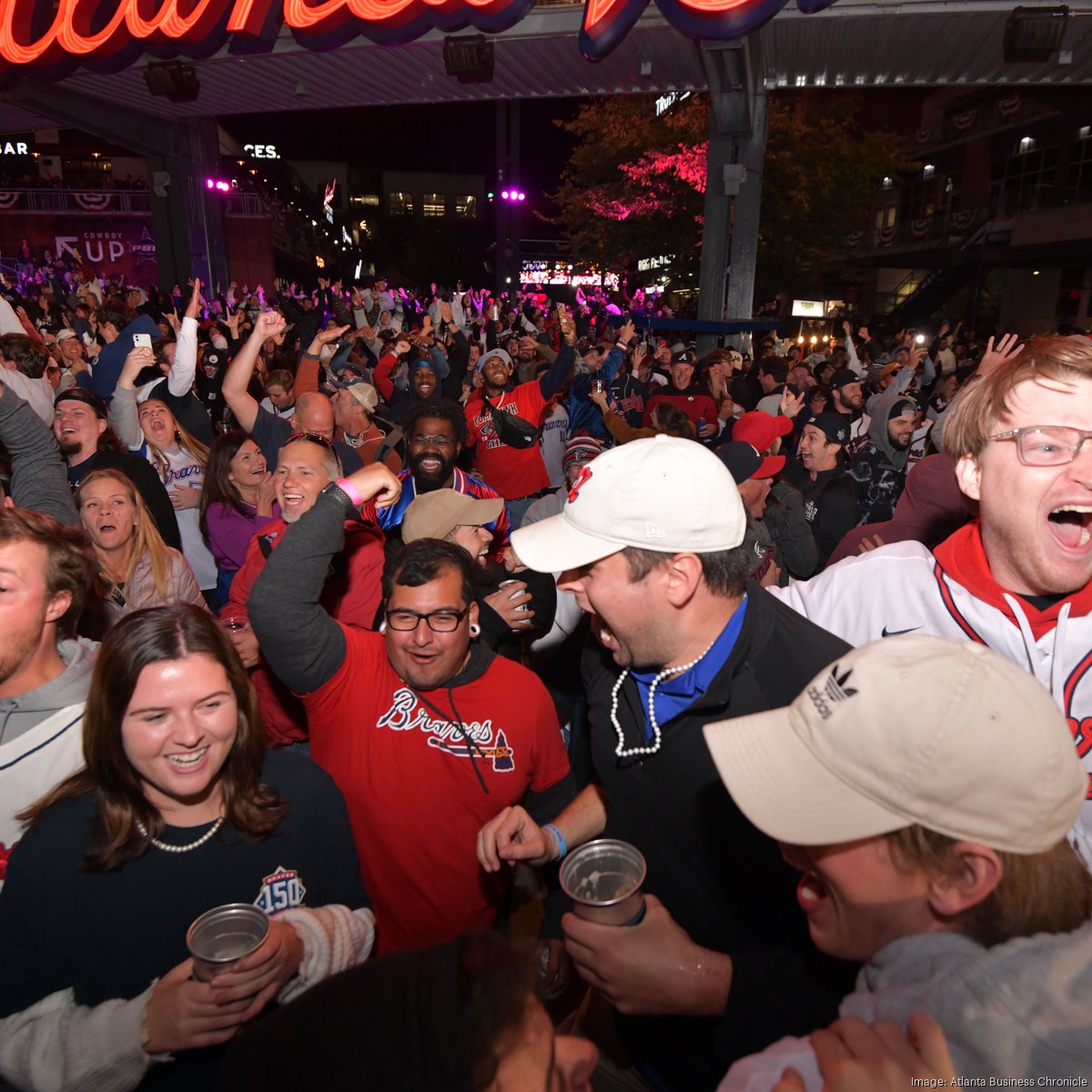 Atlanta Braves fans pack the streets of Atlanta and Cobb for