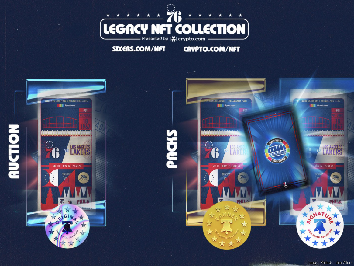 76ers Launch Legacy NFT Collection in Partnership with Crypto.com