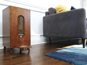 Kibble Dispenser in Living Room