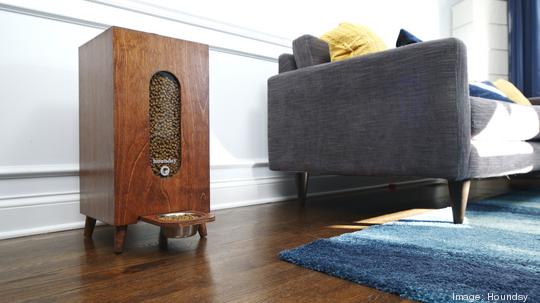 Kibble Dispenser in Living Room