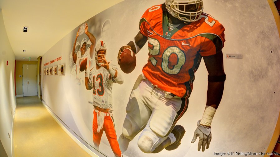 University of Miami locker room