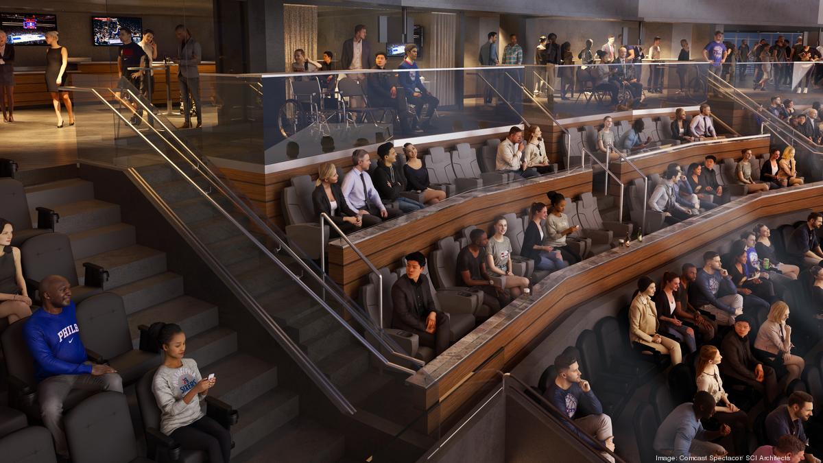 Wells Fargo Center's renovated $50M club level will feature 4 new bars,  life-size holograms - Philadelphia Business Journal