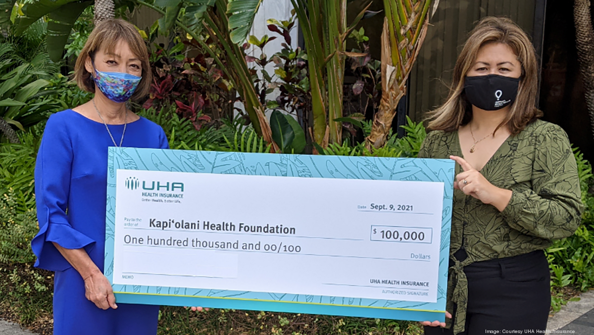 UHA Health Insurance donates 100K to Kapiolani Medical