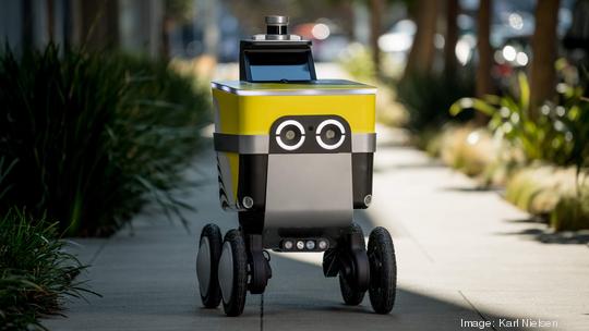 Serve Robotics front sidewalk robot