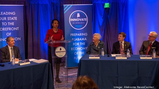 State Leaders speak at Innovate Alabama announcement 12.14