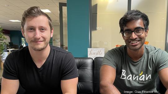 Quo Finance CEO Tucker Haas and CTO Neel Yerneni