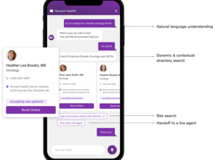 Novant Health Now chatbot