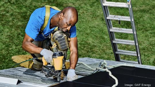 GAF Energy solar roof installation