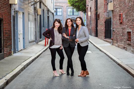 Cocoon co founders CTO Amber Feng, CEO Mahima Chawla and COO Lauren Dai