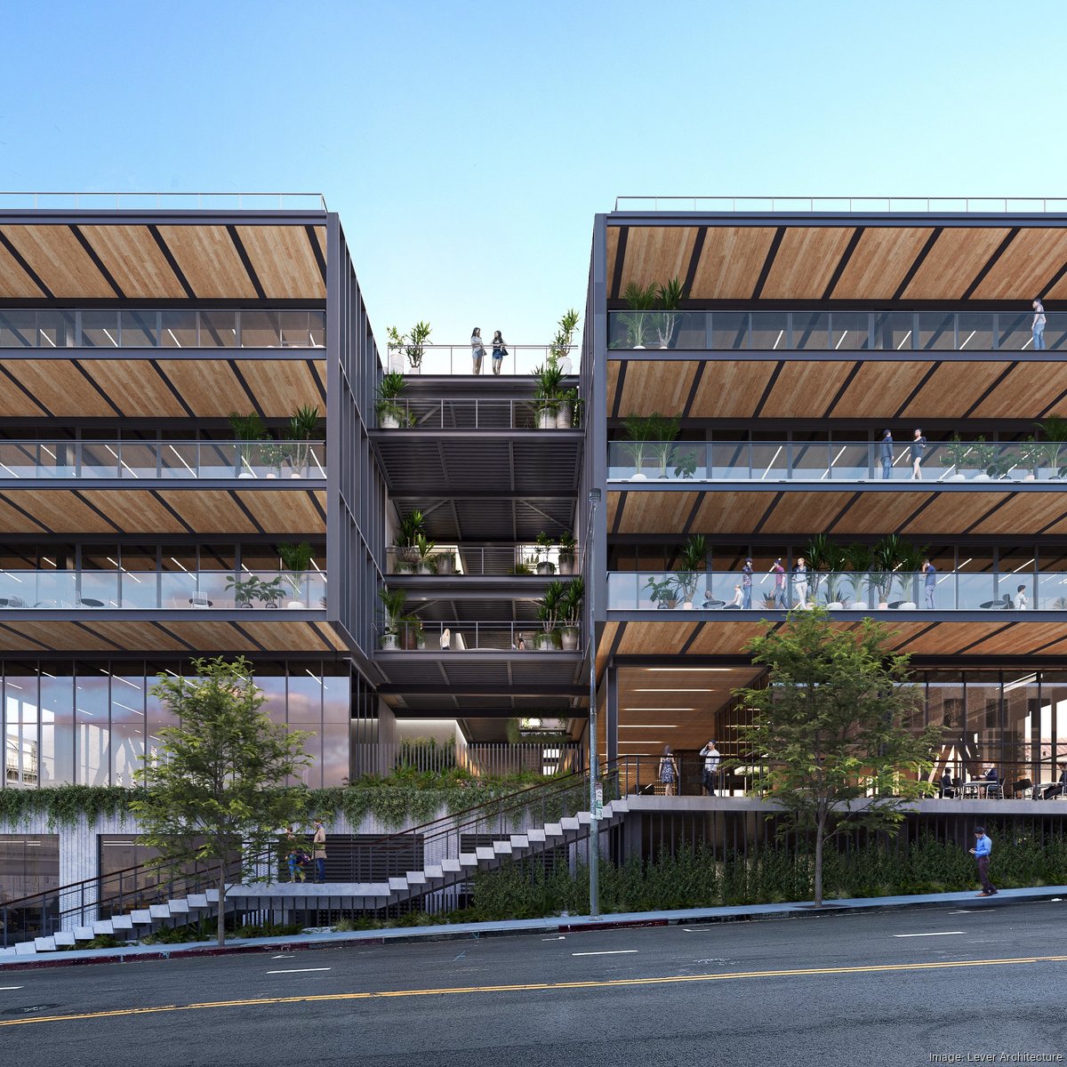 Cross-laminated timber office building rising in Los Angeles - L.A. 