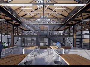 Washington Maritime Blue workspace rendering