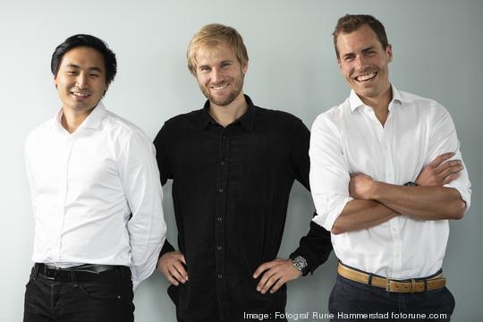 Superside co-founders Jing Kjeldsen, Fredrik Thomassen and Haakon Heir