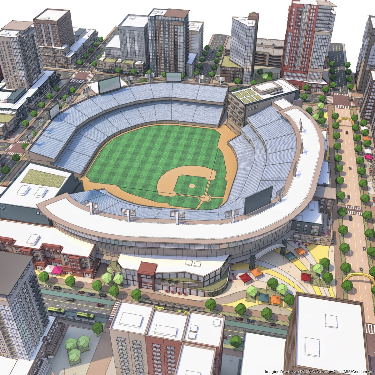 Kansas City Royals confirm two final locations for potential downtown  stadium - Kansas City Business Journal
