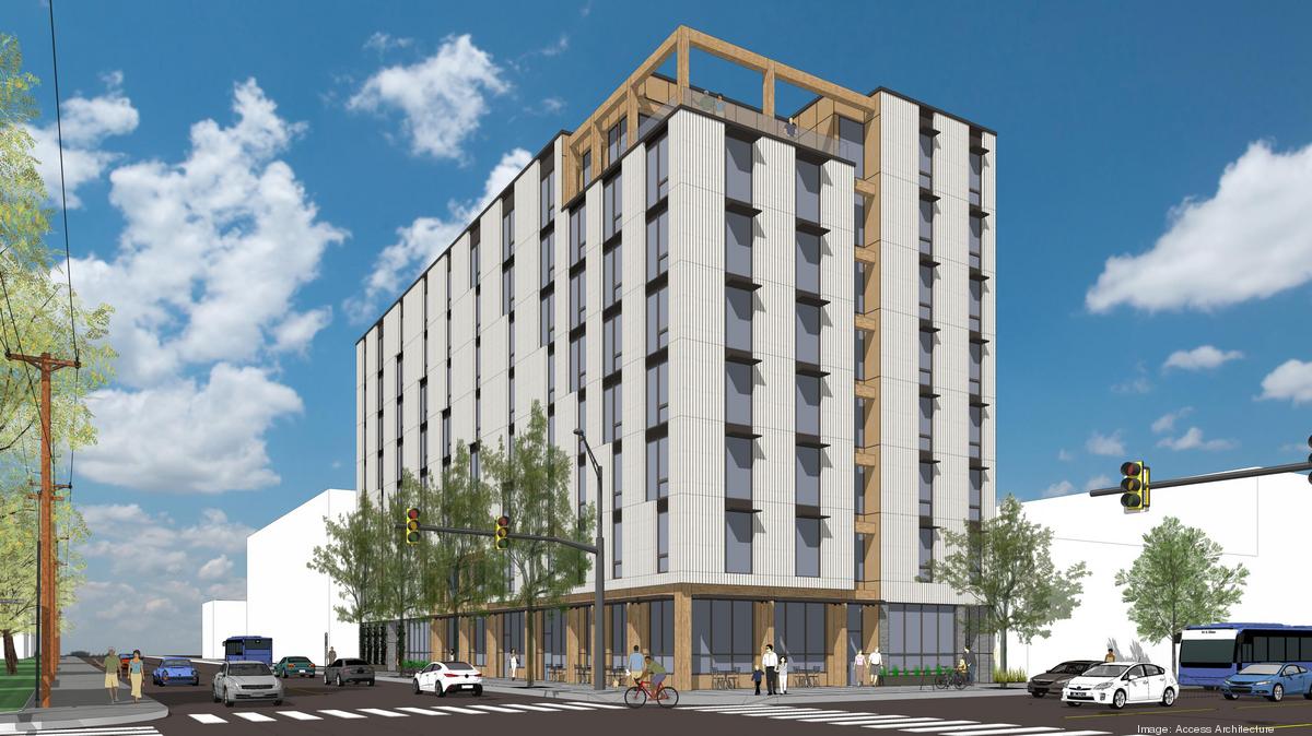Eightstory mass timber apartment tower proposed for NE Glisan Street