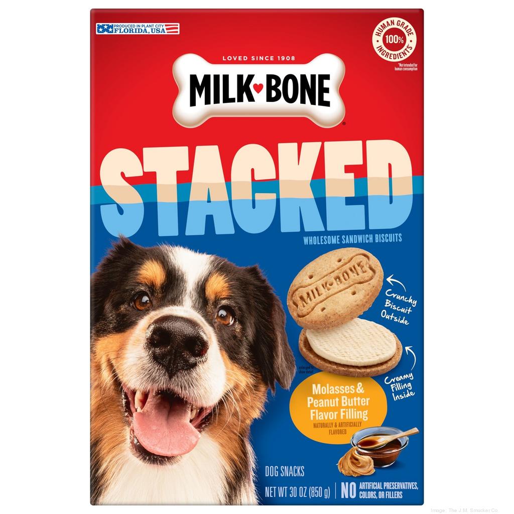 Milk Bone s new dog treats include an Oreo like creme filled biscuit