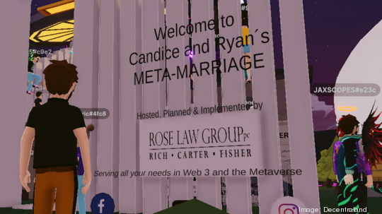 Metaverse marriage - Ryan and Candice Hurley