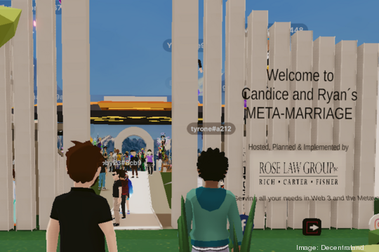 Metaverse marriage - Ryan and Candice Hurley