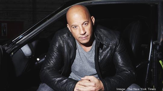 Bald actor Vin Diesel