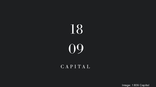 1809 Capital pitch deck cover