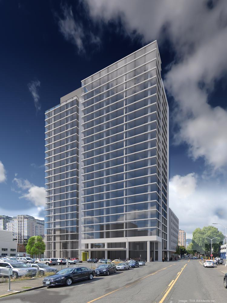 The Philip is a 23-story tower proposed for the Pearl District on the southern edge of the Broadway Corridor redevelopment. 