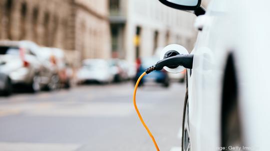 Close-Up Of Electric Car