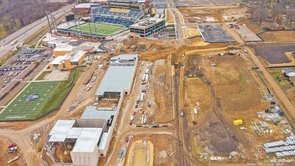 Pro Football Hall of Fame Village is more like a town