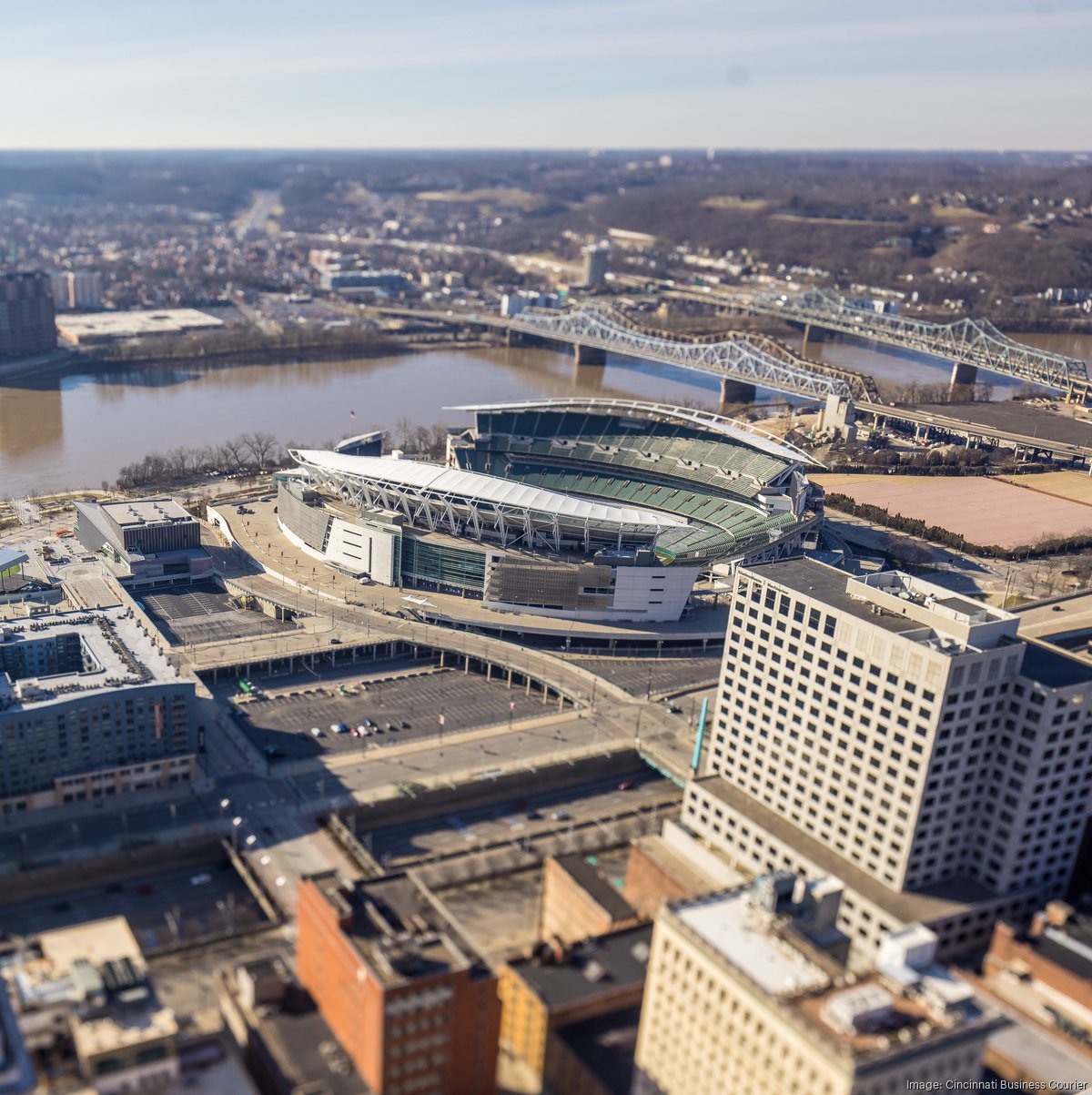 Cincinnati Bengals' Paycor Stadium temporary signage under review