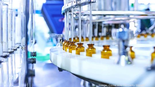 Brown Medicine Glass Bottles on Production Line