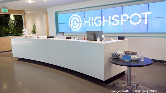 Highspot VP Jarod Greene is pictured at corporate headquarters in Seattle, Washington