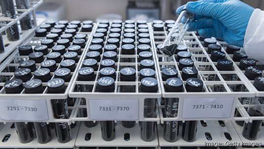 Batch samples of graphene nano material in graphene processing factory, close up